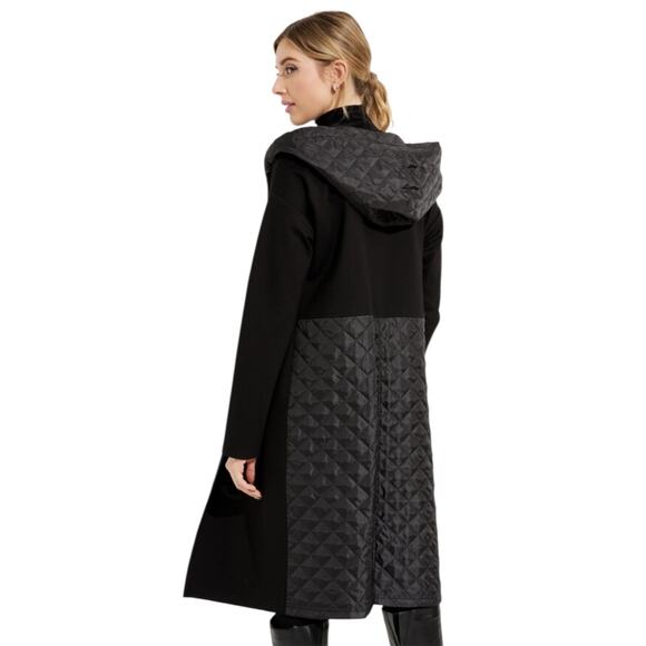 Joseph Ribkoff Black Quilted Open Cover-up Jacket-size 8 - Picture 14 of 15